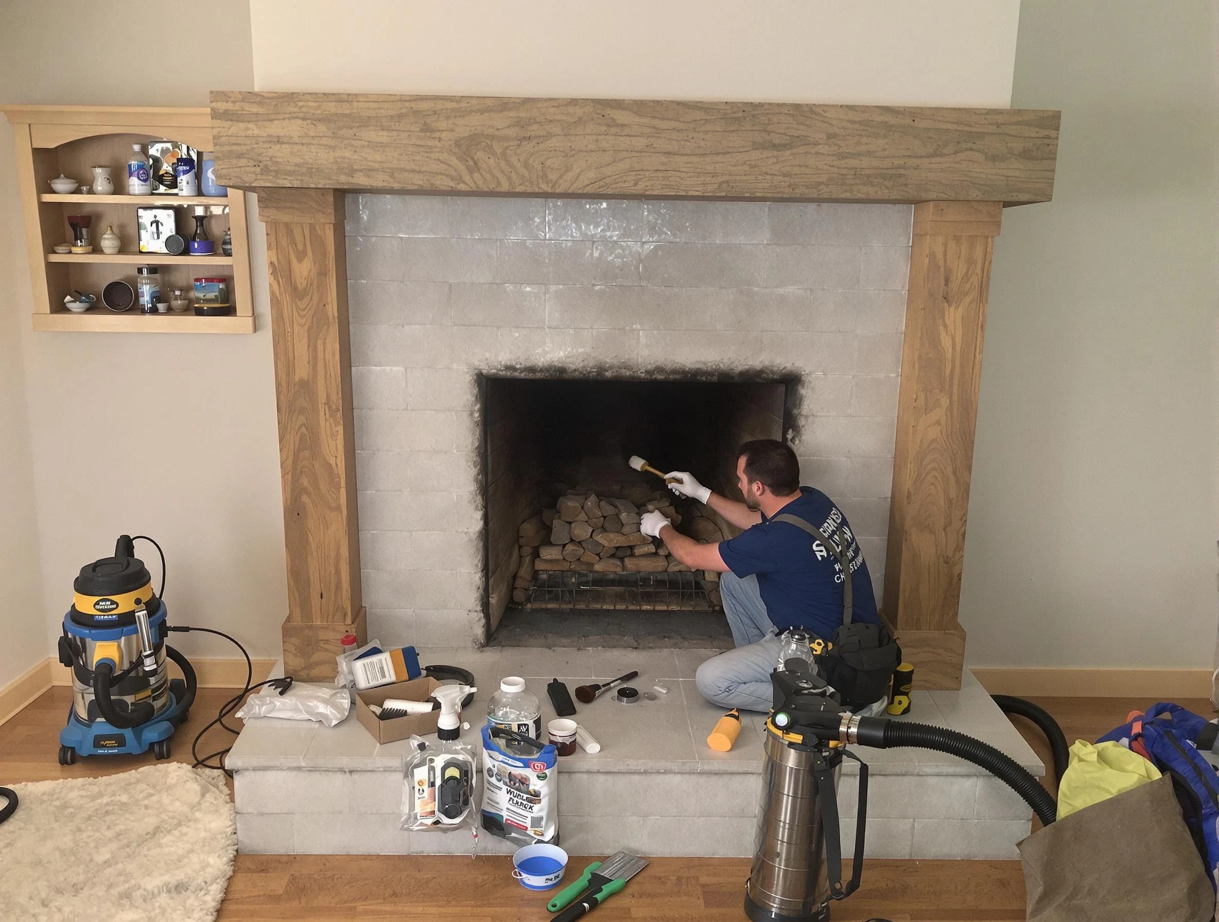 Detailed creosote removal process by Highlands Ranch Chimney Sweep in Highlands Ranch, CO