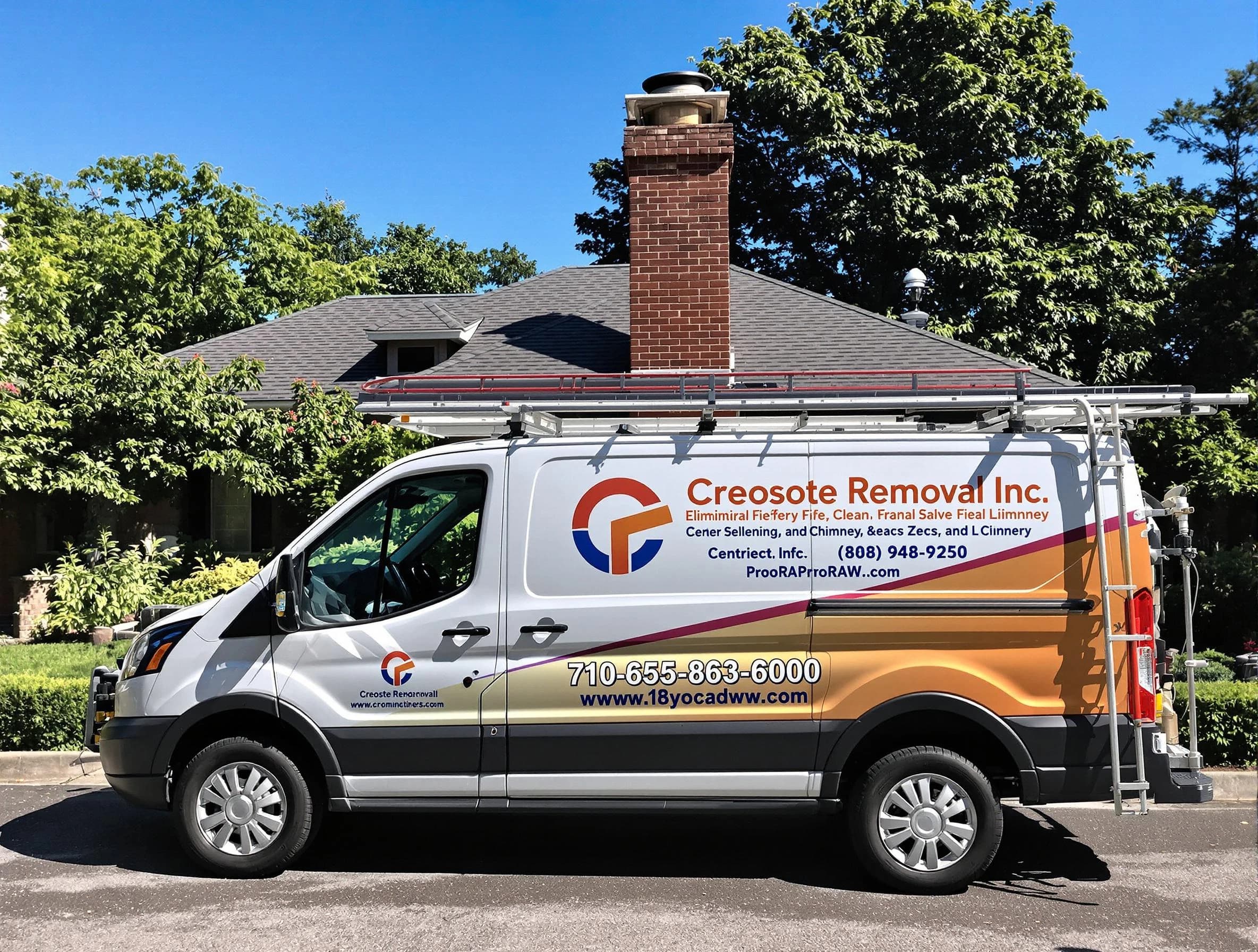 Highlands Ranch Chimney Sweep technician removing creosote safely in Highlands Ranch, CO