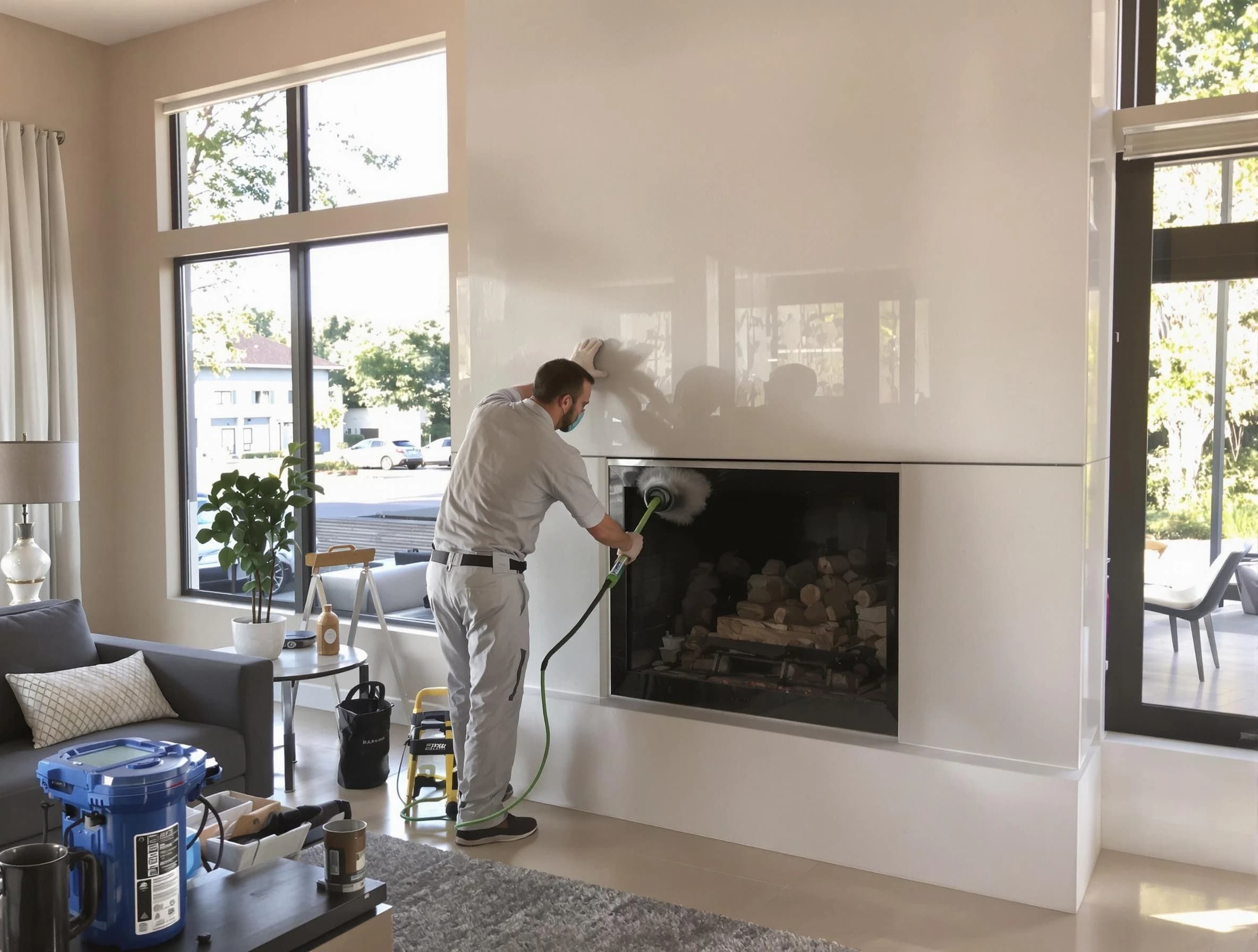 Highlands Ranch Chimney Sweep performing thorough soot removal in Highlands Ranch, CO