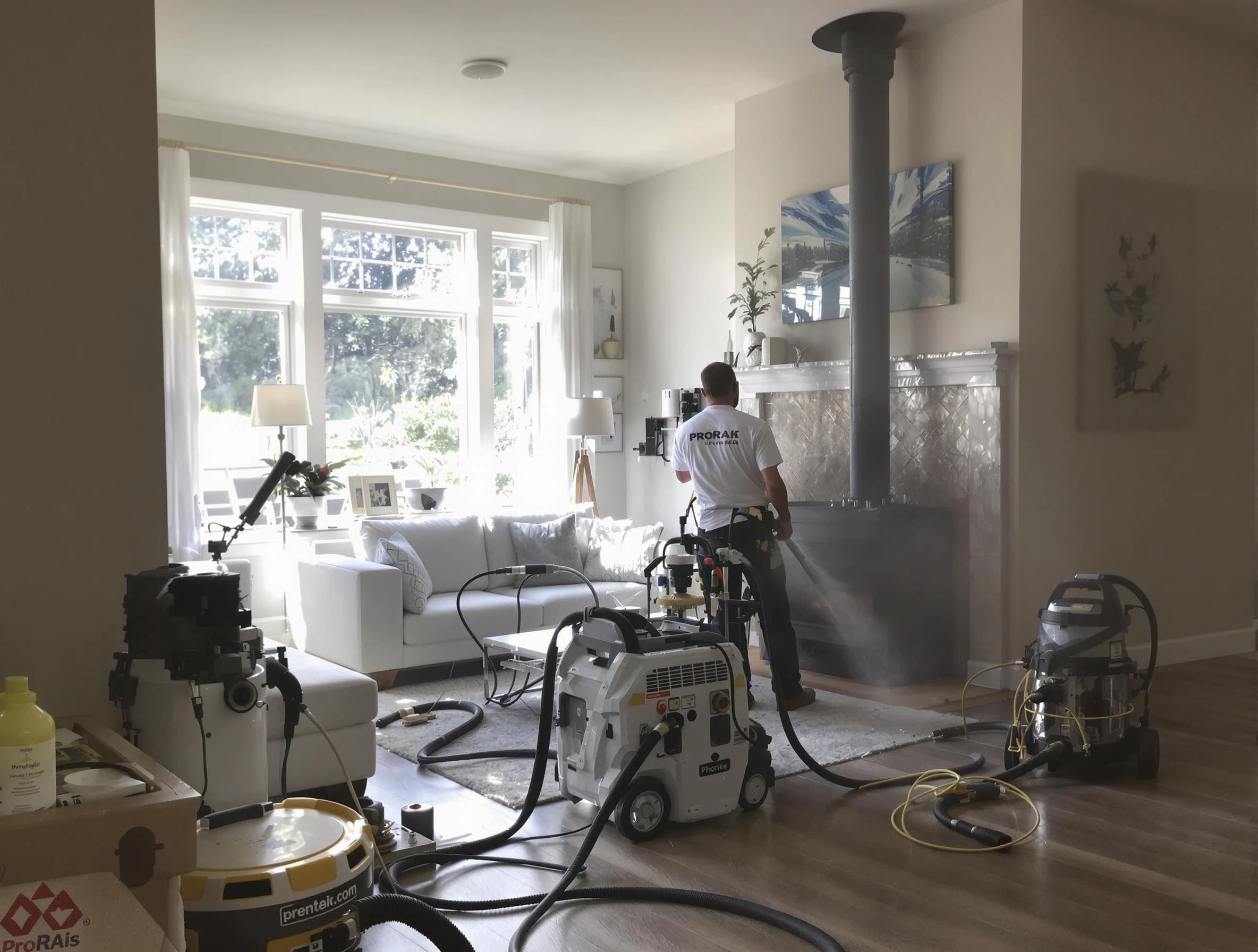 Soot removal service by Highlands Ranch Chimney Sweep for a fireplace in Highlands Ranch, CO