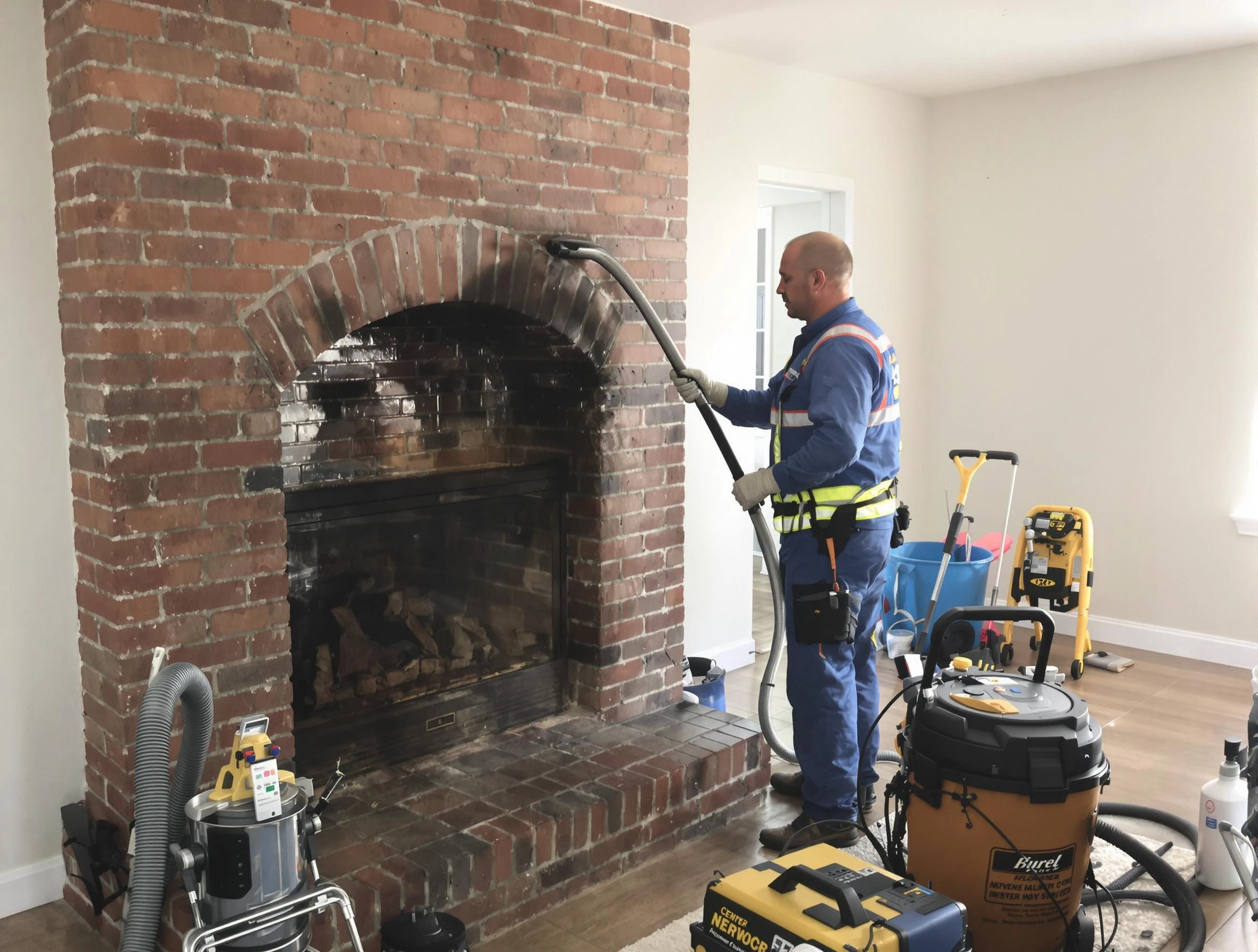 Highlands Ranch Chimney Sweep expert performing detailed chimney sweep in Highlands Ranch, CO