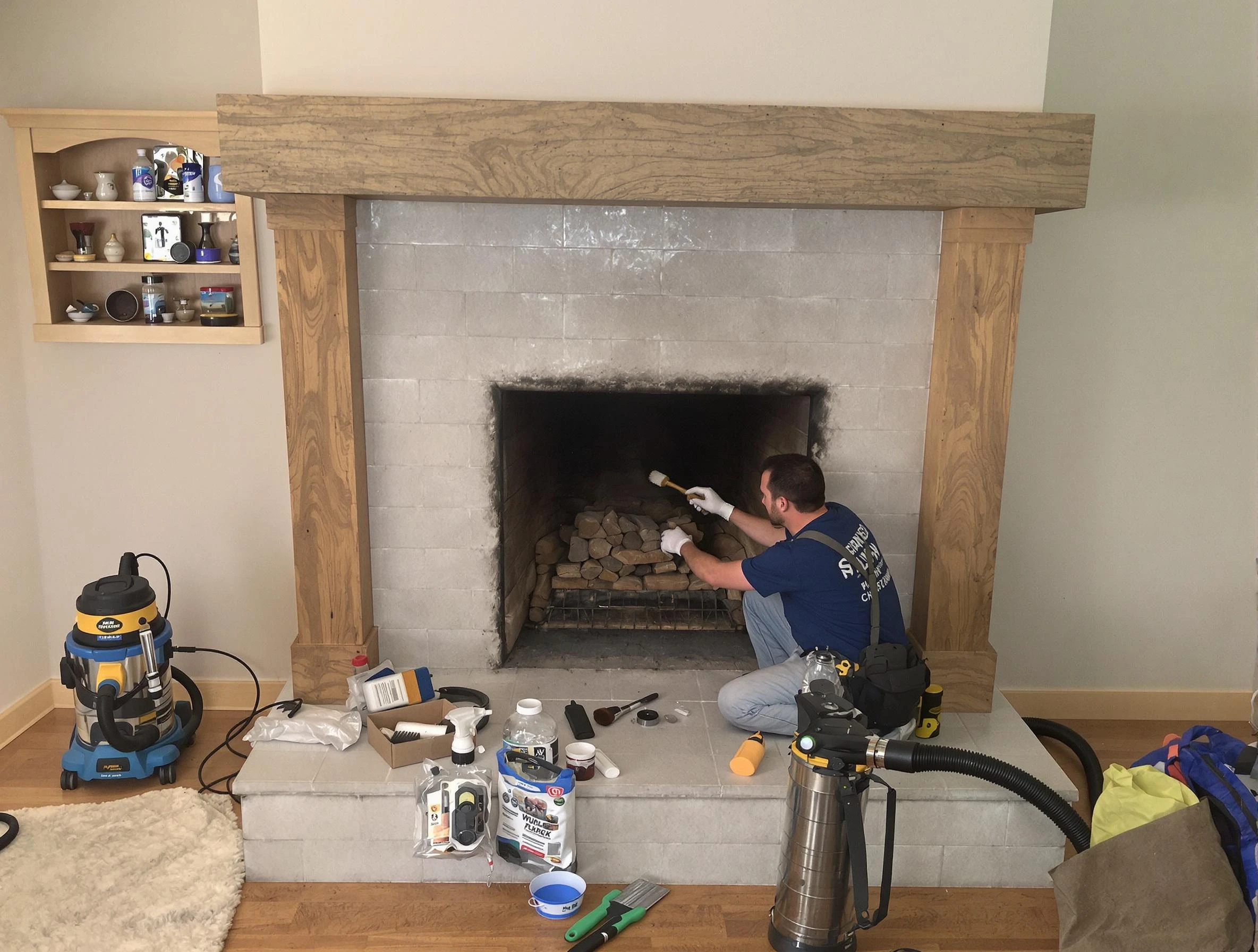 Detailed creosote removal process by Highlands Ranch Chimney Sweep in Highlands Ranch, CO